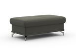 Hocker SIT & MORE "Cabrio, B: 133 cm", grau (anthrazit), B:133cm H:48cm T:72cm, 100% Polyester, Hocker, Hocker, individuell zu kombinieren, Federkern