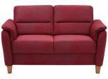 2-Sitzer HOME AFFAIRE "Palmera, B: 149 cm", rot (bordeaux), B:149cm H:89cm T:89cm, 100% Polyester;Struktur (100% Polyester);Luxus-Microfaser in Lederoptik (100% Polyester), Sofas, 2-Sitzer, mit Federkern