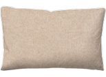 Kissenbezug BIBERNA "HERMAL Melange Flanell uni, mit Reißverschluss, Wendekissenbezug", beige (natur), B:40cm L:80cm, Flanell, Obermaterial: 100% Baumwolle, Kissenbezüge, Kissenbezug, Feinflanell, Made in Germany zertifiziert, kuschelig weich, mit Paspel