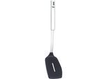 Pfannenwender FISSLER "Original-Profi Collection", silber (silberfarben), B:8,5cm, Edelstahl 18/10, Silikon, Küchenpaletten, Pfannenwender, Edelstahl 18/10;spülmaschinengeeignet