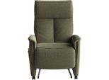 TV-Sessel SIT & MORE "Cremona Comfort Plus", grün (olive), B:87cm H:116cm T:89cm, 100% Polyester, Sessel, TV-Sessel, bis 200 Kg belastbar, mit Herz-Waage Funktion