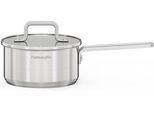 Kasserolle HANSEATIC "DAILY, mit Antihaftbeschichtung", silber (silberfarben), H:8cm Ø:16cm, Töpfe, Kasserolle, für alle Herdarten, Induktion