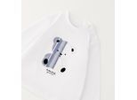 Sweatshirt IDO "BABY BOY SWEATER", Jungen, Gr. 24, optical weiß, 100% Baumwolle, Sweatshirts Sweatshirt
