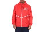 Emporio Armani Bomberjack met vet logo voor heren (Rood, Wit)