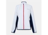 Head Dames-trainingsjas met volledige ritssluiting en clublogo (Wit, Rood)