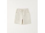 Shorts SARABANDA "BABY BOY SUMMER TROUSER", Mädchen, Gr. 6A, EURO-Größen, cream, 98% Baumwolle, 2% Elasthan, Hosen Shorts