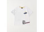 T-Shirt SARABANDA "BABY BOY SUMMER T-SHIRT", Mädchen, Gr. 3A, optical weiß, 100% Baumwolle, Shirts T-Shirt
