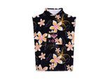 Badeponcho ROXY "Stay Magical Printed", Damen, bunt (anthrazit hibiscus real s), Obermaterial: 100% Baumwolle., Hausmäntel Badeponcho