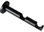 Kombiträger "Doppel-Kombiträger offen für Ø 20 mm", schwarz (schwarz, matt), SCHÖNER WOHNEN-KOLLEKTION, Gardinenstangenhalterungen, Kombiträger, Serie Einzelprogramm Leon Ø 20 mm