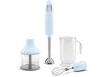 SMEG Stabmixer "HBF03", blau (pastellblau), B:6,5cm H:41,4cm T:6,5cm, Mixer, Stabmixer