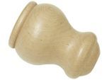 Gardinenstangen-Endstück GARDINIA "Holz für Ø 28 mm" Gr. 1, beige (natur), Ø:2,8cm, Gardinenstangenendstücke, Gardinenstangen-Endstück, Serie Gardinenstangen-Set Lugano Classic Ø 28 mm