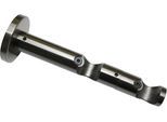 Träger GARDINIA "Doppel-Kombiträger offen", grau (titansilberfarben), B:2cm L:8cm, Gardinenstangenhalterungen, Träger, Serie Einzelprogramm Chicago Ø 20 mm