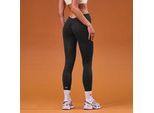 MP Damen Tempo Leggings mit umklappbarem Bund – Schwarz - L