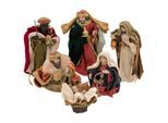Krippenfiguren mit Stoffbekleidung, 4–13cm