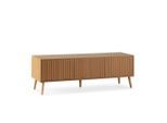 VS Venta-stock Tv-Element, Honigeiche, Holzwerkstoff, Rechteckig, 130x45x40 cm, Wohnzimmer, Wohnwände, Lowboards, Lowboards stehend
