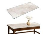 Tulup Tischplatte, Creme, Glas, 140x70x0.4 cm, Esszimmer, Tische, Esstische, Tischsysteme, Tischplatte