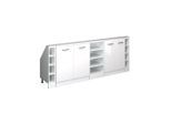 Vicco Dachschrägenschrank-Set, Weiß Hochglanz, Weiß, Holzwerkstoff, 10 Fächer, Rechteckig, 210x83.8x46 cm, Wohnzimmer, Kommoden & Sideboards, Kommoden