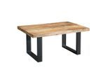 riess-ambiente Couchtisch, Braun, Schwarz, Holz, Holz, Metall, Metall, Rechteckig, 100x46x60 cm, Wohnzimmer, Wohnzimmertische, Couchtische