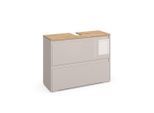 Vicco Waschbeckenunterschrank, Kaschmir, Holzwerkstoff, 2 Schubladen, Rechteckig, 80.1x62x30.1 cm, Badezimmer, Badezimmerschränke, Waschbeckenunterschränke