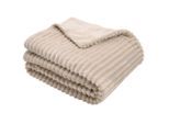 Kuscheldecke,, Beige, Textil, 150x200 cm, Oeko-Tex® Standard 100, Wohntextilien, Decken, Kuscheldecken