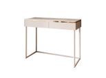 Lookway Schminktisch, Kaschmir, Holzwerkstoff, Uni, 2 Schubladen, Rechteckig, 102x79x44 cm, Wohnzimmer, Wohnzimmertische, Konsolentische