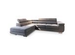 Masseno Ecksofa, Hellgrau, Holzwerkstoff, 5-Sitzer, L-Form,L-Form, 275x202 cm, Wohnzimmer, Sofas & Couches, Wohnlandschaften, Ecksofas