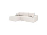 Juskys Sofa, Creme, Textil, 250x155 cm, Wohnzimmer, Sofas & Couches, Wohnlandschaften, Ecksofas