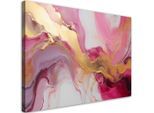 Feeby Wandbild, Pink, Textil, Abstrakt, Rechteckig, 60x40 cm, Bilder und Zubehör, Wandbilder, Leinwandbilder