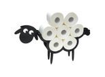 DanDiBo Toilettenpapierhalter, Schwarz, Holz, 65x34x10.5 cm, Badaccessoires
