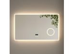 Emke Badspiegel, Transparent, Glas, Rechteckig, 100x60x3.5 cm, Badezimmer, Badezimmerspiegel, Badspiegel
