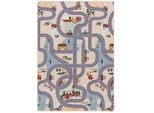Snapstyle Kinder, Beige, Textil, Rechteckig, 80x160 cm, Teppiche & Böden, Teppiche, Teppich Kinderzimmer