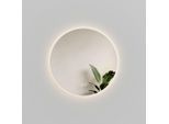 Emke Badspiegel, Transparent, Glas, Rund, 50x50x3 cm, Badezimmer, Badezimmerspiegel, Badspiegel