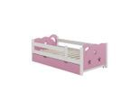 VitaliSpa Kinderbett, Pink, Holzwerkstoff, 1 Schubladen, Rechteckig, 146x53x76 cm, Kinderzimmer & Jugendzimmer, Jugendmöbel, Jugendbetten