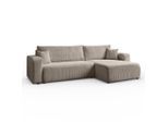Lookway Ecksofa, Beige, Textil, 4-Sitzer, L-Form,L-Form, 277x143 cm, Wohnzimmer, Sofas & Couches, Wohnlandschaften, Ecksofas