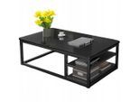 Couchtisch,, Schwarz, Holzwerkstoff, 120x46x60 cm, Wohnzimmer, Wohnzimmertische, Couchtische