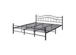 [en.casa] Metallbett, Schwarz, Metall, 180x200 cm, Schlafzimmer, Betten, Metallbetten