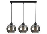 kiki design Pendelleuchte, Schwarz, Metall, Glas, 70x70x15 cm, Lampen & Leuchten, Innenbeleuchtung, Hängelampen, Pendelleuchten