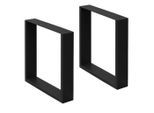 ECD-Germany Tischbeine, Schwarz, Metall, 30x43x8 cm, Esszimmer, Tische, Esstische, Tischsysteme, Tischgestell
