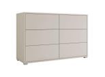 Mirjan24 Kommode, Kaschmir, Kunststoff, 6 Schubladen, Rechteckig, 120x73x41 cm, Wohnzimmer, Kommoden & Sideboards, Kommoden