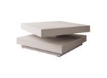 Mirjan24 Couchtisch, Kaschmir, Holzwerkstoff, Quadratisch,Quadratisch, 70x34x70 cm, Wohnzimmer, Wohnzimmertische, Couchtische