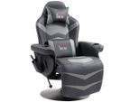 Homcom Relaxsessel, Grau, Kunststoff, 1-Sitzer, Füllung: Schaumstoff, 82.5x111.5x78 cm, Wohnzimmer, Sessel, Massagesessel