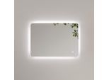 Emke Badspiegel, Transparent, Glas, Rechteckig, 70x50x3 cm, Badezimmer, Badezimmerspiegel, Badspiegel