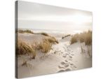 Feeby Leinwandbild, Beige, Textil, Landschaft/Berg, Rechteckig, 120x80 cm, Bilder und Zubehör, Wandbilder, Leinwandbilder