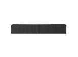 Selsey Tv-Hängeboard, Schwarz, Holzwerkstoff, 175x28.5x31.6 cm, Wohnzimmer, Wohnwände, Lowboards, Lowboards stehend