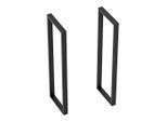[en.casa] Tischgestell-Set, Schwarz, Metall, 27x87x4 cm, Esszimmer, Tische, Esstische, Tischsysteme, Tischgestell