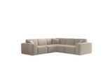 Fun Möbel Ecksofa, Beige, Textil, L-Form, 246x246 cm, Wohnzimmer, Sofas & Couches, Wohnlandschaften, Ecksofas