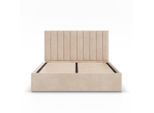 Mebligo Polsterbett, Creme, Textil, 180x200 cm, Schlafzimmer, Betten, Polsterbetten