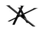 CLP Tischbein, Schwarz, Metall, 140x72x70 cm, Esszimmer, Tische, Esstische, Tischsysteme