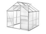tectake Gewächshaus,, Transparent, Metall, 185x195x190 cm, Gartenzubehör, Gewächshäuser