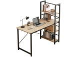 Computertisch,, Braun, Holzwerkstoff, 119.5x120x48 cm, Arbeitszimmer, Schreibtische, Schreibtischkombination